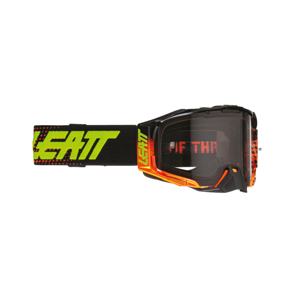 Leatt 2024 Goggles Velocity 6.5 Neon Orange - Light Grey Lens
